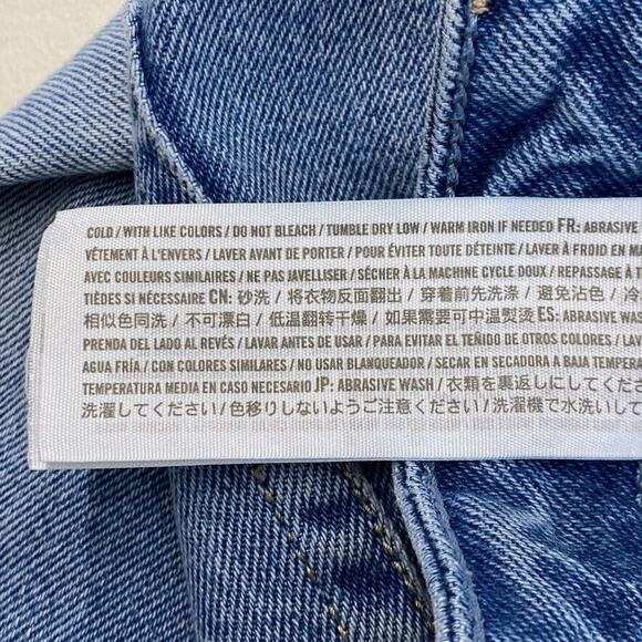 Hollister Jeans Women JR 5R W27 Distressed Ultra High Rise Mom Vintage Stretch - Picture 13 of 14